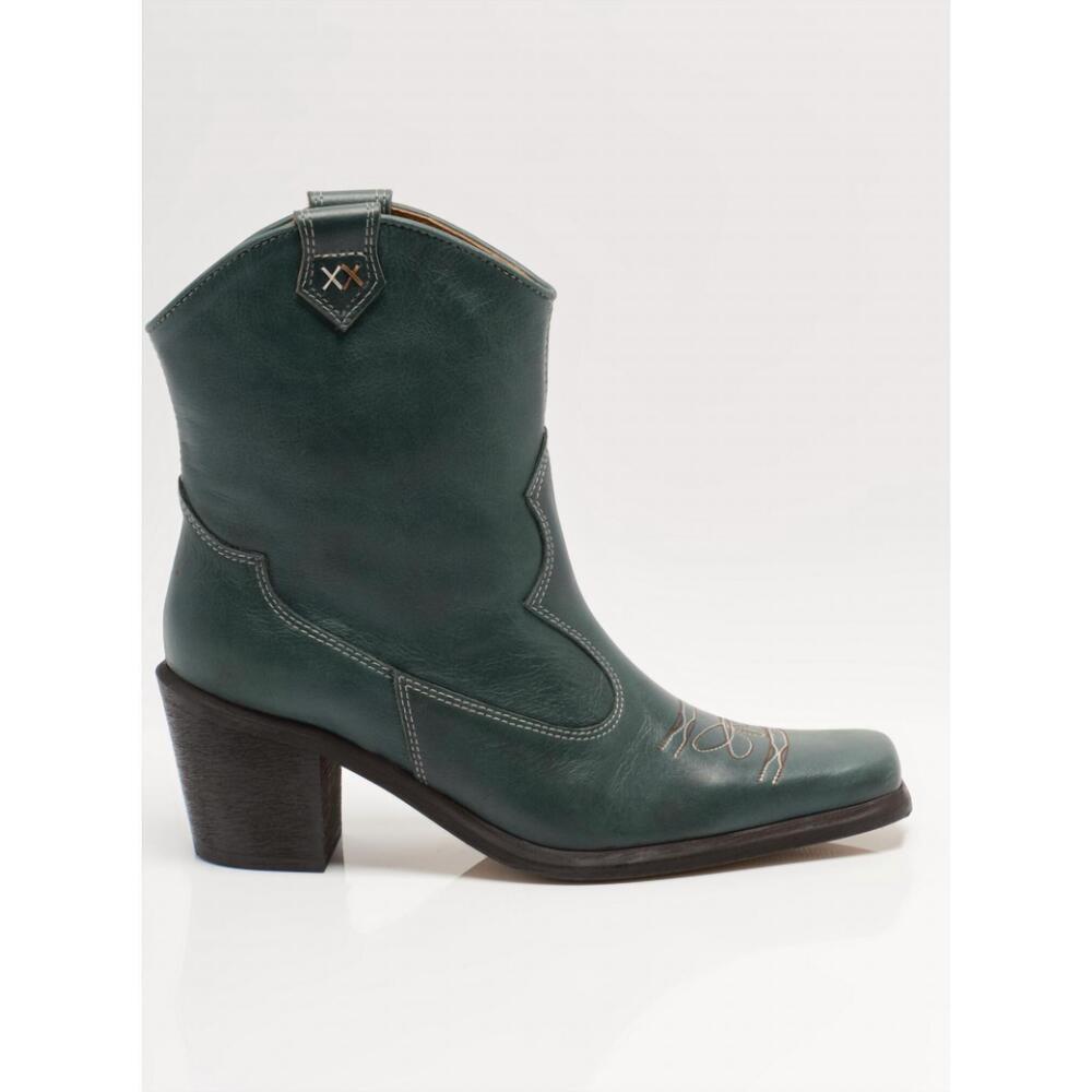 NEW FREE PEOPLE women's wandering western boot in teal leather